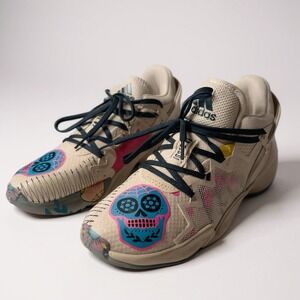 Adidas D.O.N. Issue 2 Day of the Dead Sugar Skull Basketball Shoes Mens 8